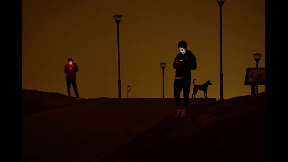 說明: Macintosh HD:Users:chendong:Desktop:張乾琦 工作坊:工作坊:官方作品:中文圖說:不存在的戰(zhàn)爭:1. 張乾琦，“不存在的戰(zhàn)爭”視頻截圖，2017.jpg